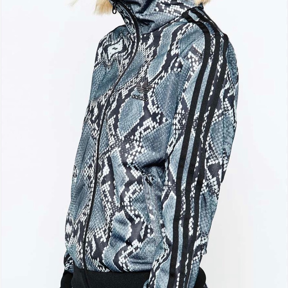 Adidas track suit top / zip up